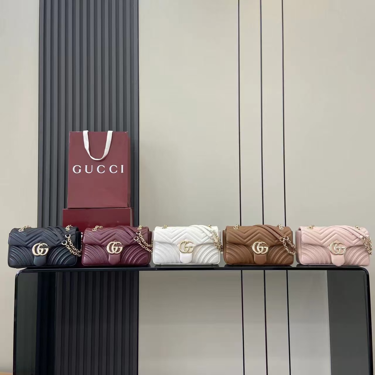 Gucci GG Marmont Shoulder Bag White